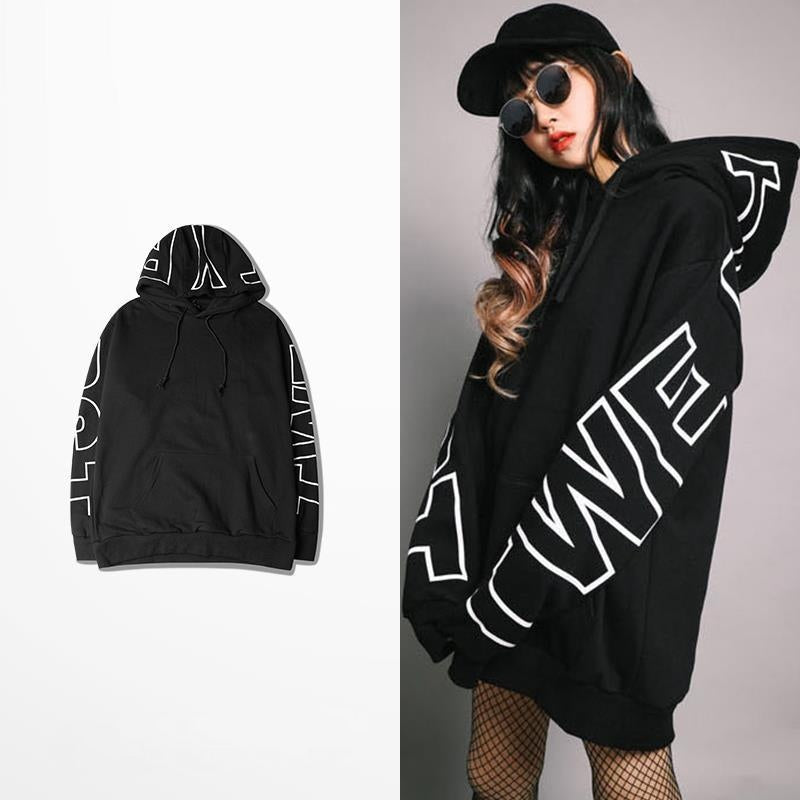 Kpop Bts Korean Style Oversized Back Print Unisex Hoodie - Bts Fan Army