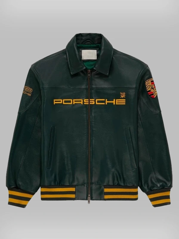 Green Porsche F1 Vintage Racing embroidery jacket 