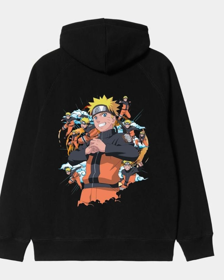 Naruto Anime Graphic Printed Oversized Pullover Casual Hoodie | Unisex Anime Hoodie |