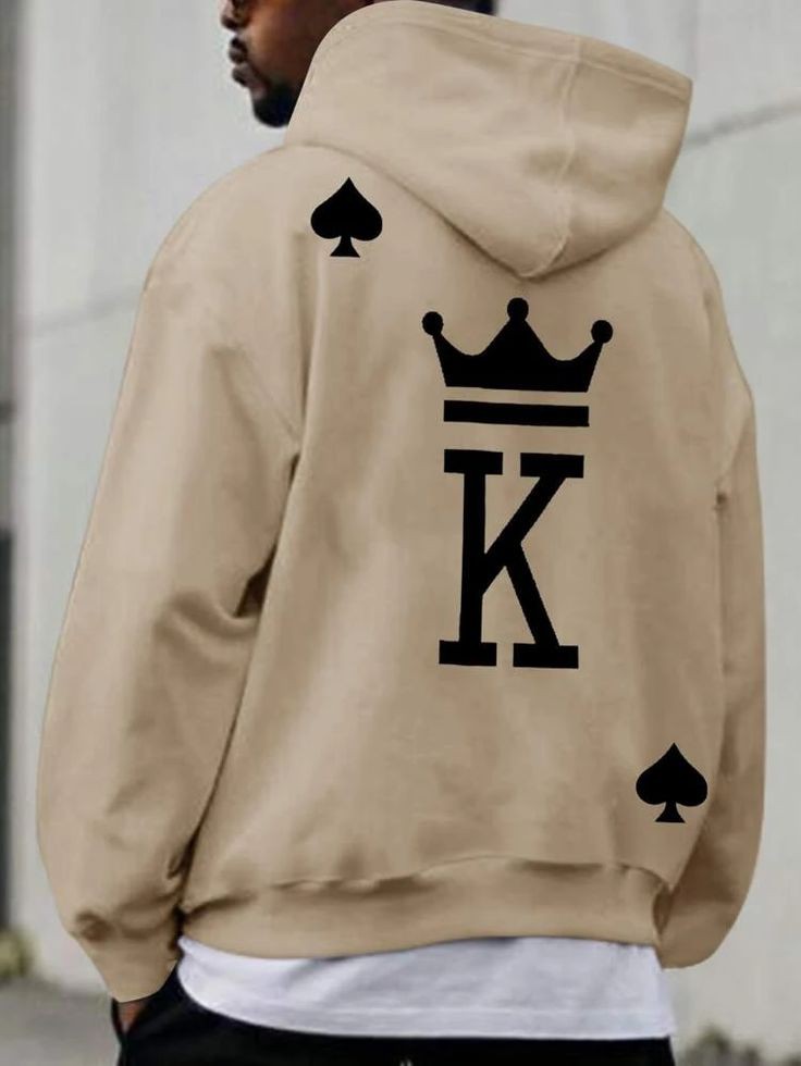 Spike King Back Printed Hoodie