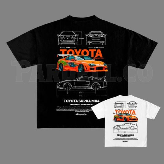 Toyota Retro Style Inspired Car Racing Printed Cotton T-shirt For Men