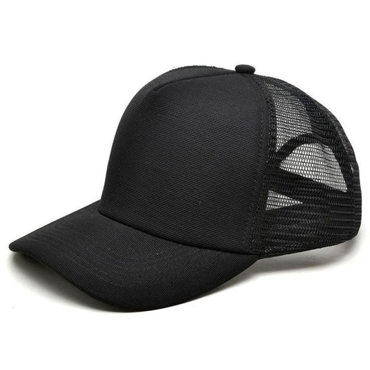 Unisex Half Mesh Trucker Baseball Curve Cap