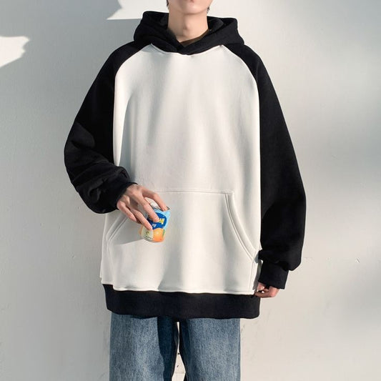 Japanese Kawaii Fashion Oversized Street Style Pullover Hoodie For Mens