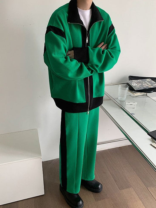 Korean Fashion Look Relax Fit Baggy Tracksuit