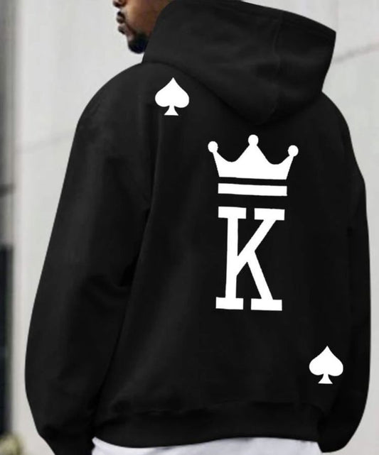 Spike King Back Printed Hoodie