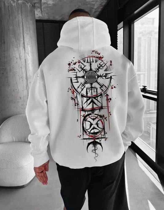 Aesthetic Graphic Printed Oversized Comfortable Casual Fleece Drawstring Unisex Hoodie