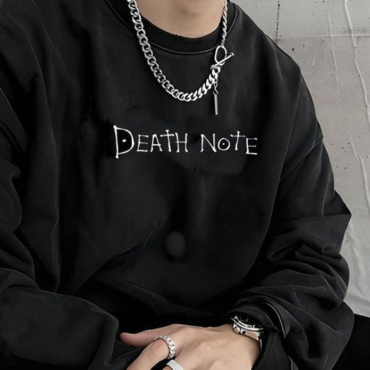 Death Note Y2K Harajuku Oversized Anime Fashion Casual Wear Sweatshirt For Men & Women