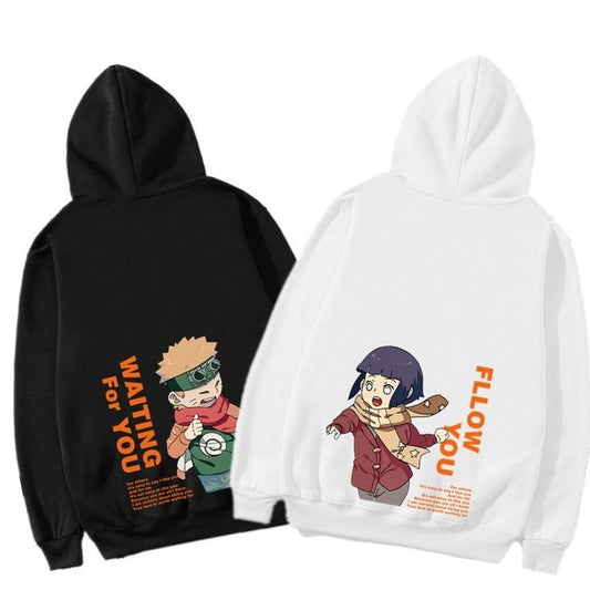 Naruto & Hinata Couples Matching Hoodie For Men & Women - Valentine's Couples Hoodie