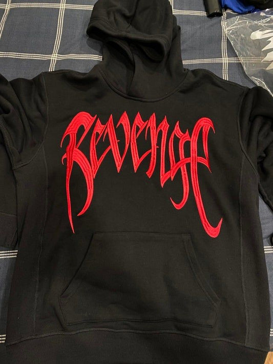 Xxxtentacion Revenge Embroidery Oversized Pullover Hoodie