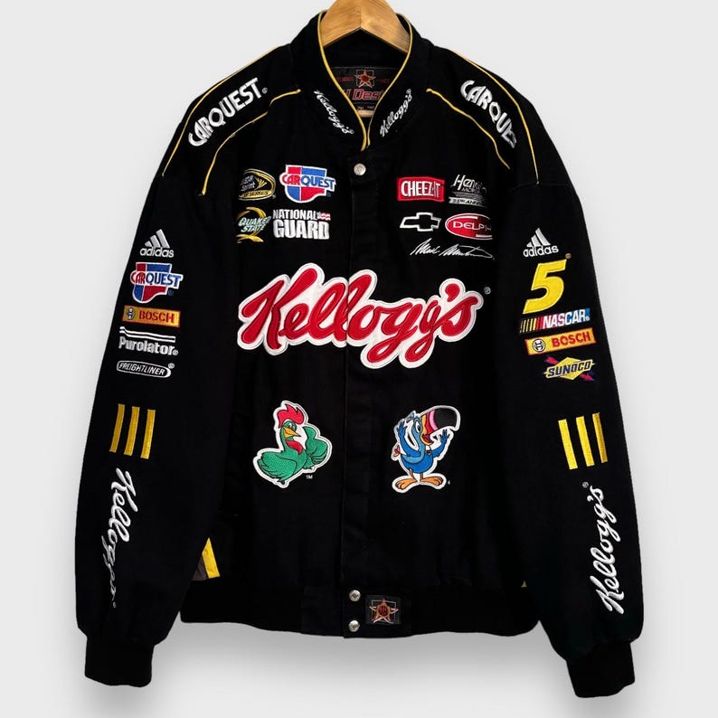 Kellogg's Vintage Y2K Style Racer Jacket