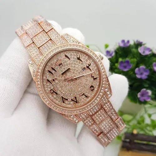 Arabic number Diamond Watch For Mens Fashion Bling Ice Out Diamond Watch - limited edition