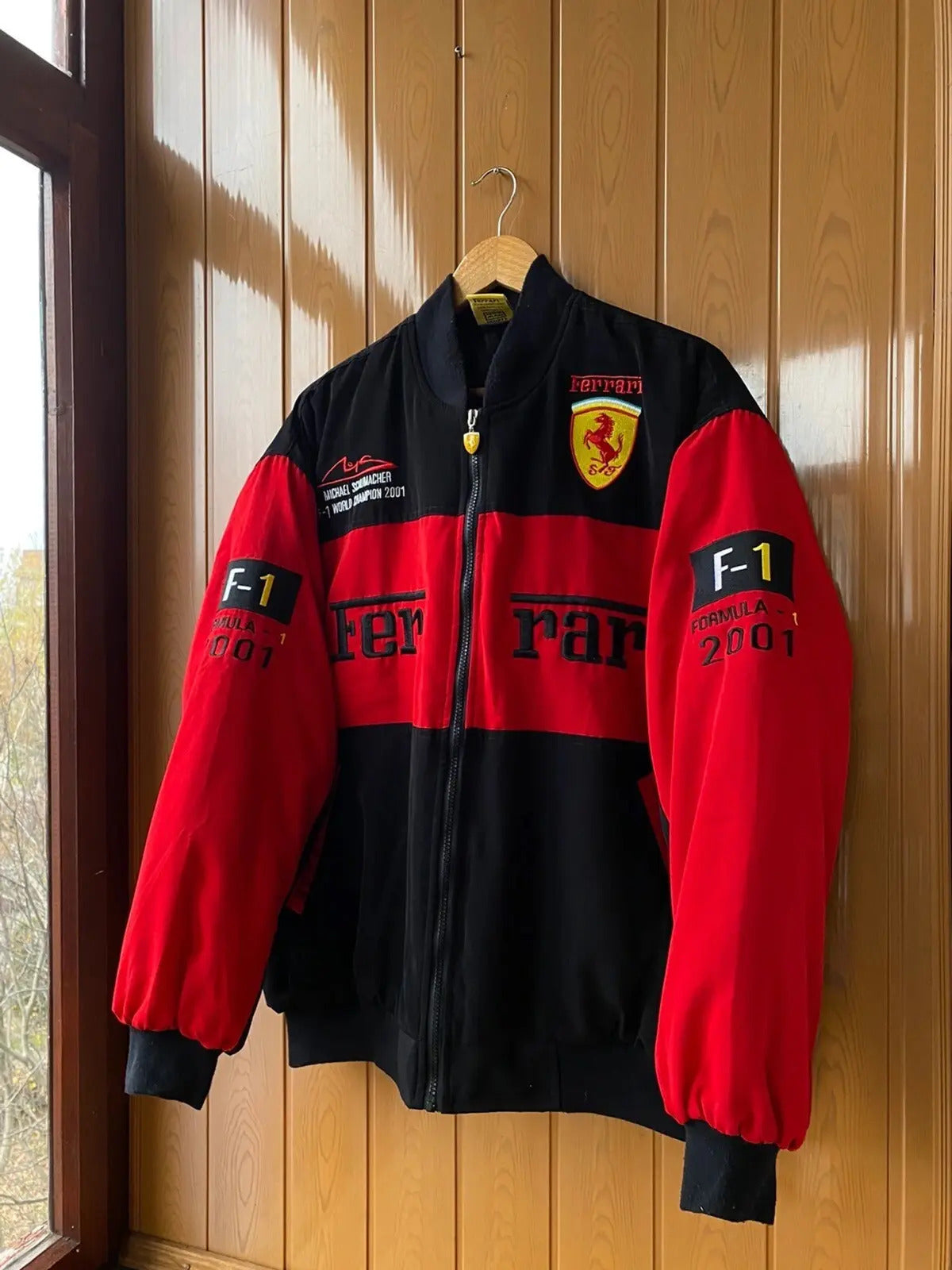 Premium Ferrari F1 Vintage Racer Jacket